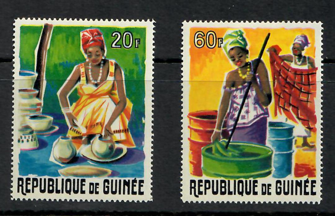 GUINEA 1965 Native Handicrafts. Set of 6. - 24933 - Mint image 1