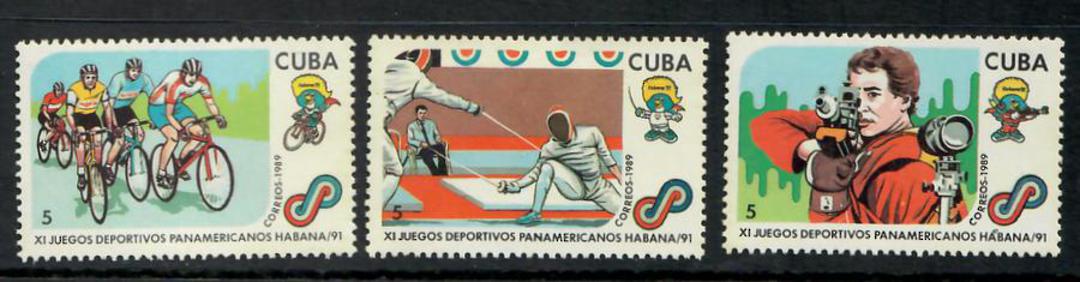 CUBA 1989 Pan American Games. First series. Set of 10. - 24916 - UHM image 0