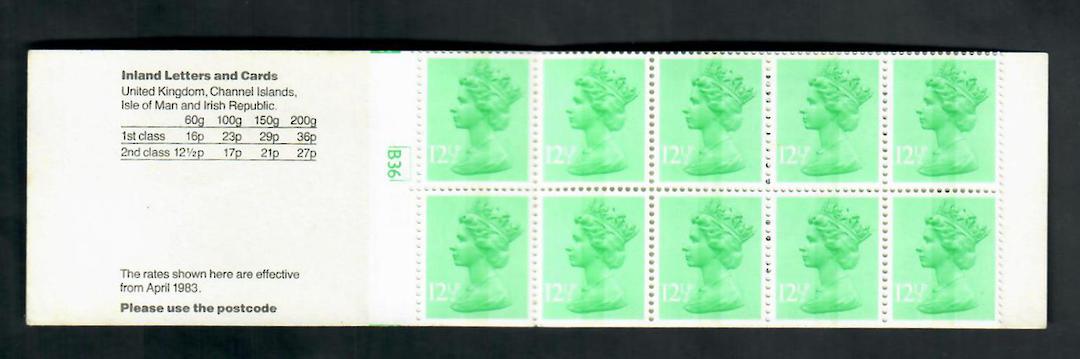 GREAT BRITAIN 1983 Clan Lines Booklet of 10 copies of the 12½ p Machins. - 20601 - UHM image 0