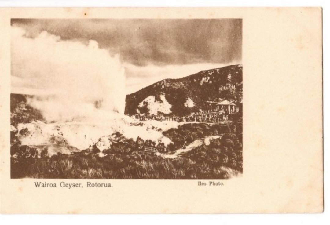 Early Undivided Postcard by Iles of Wairoa Getser Rotorua. - 46070 - Postcard image 0