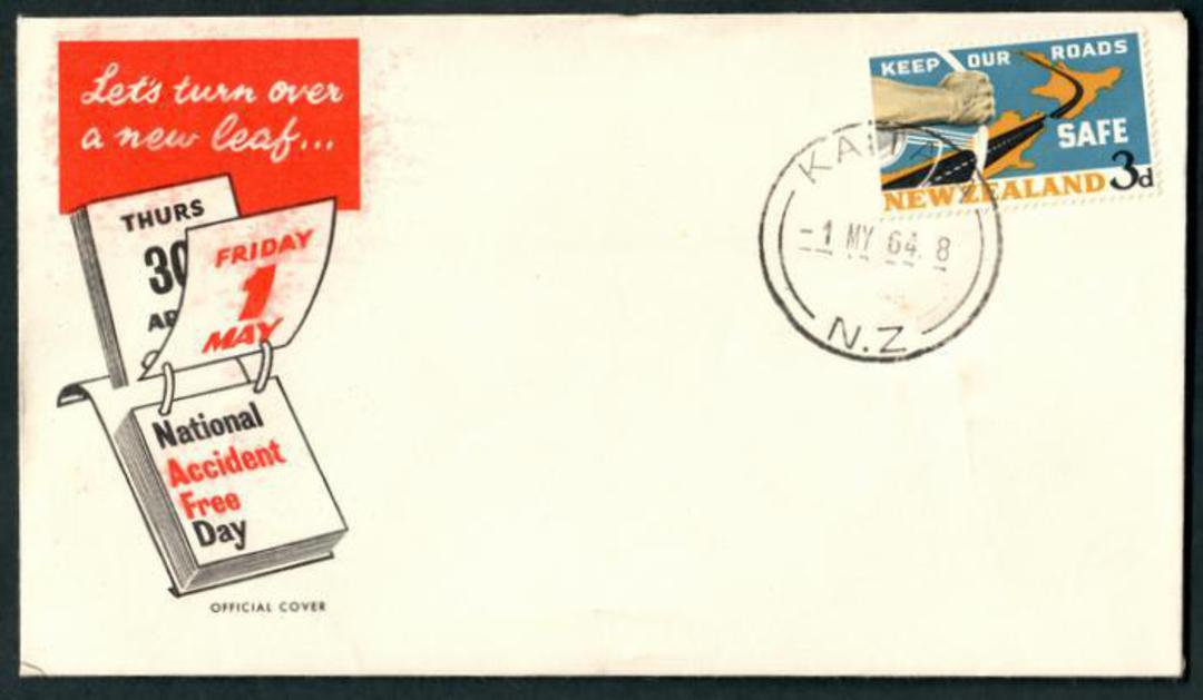 NEW ZEALAND 1964 Road Safety on illustrated first day cover. - 35074 - FDC image 0