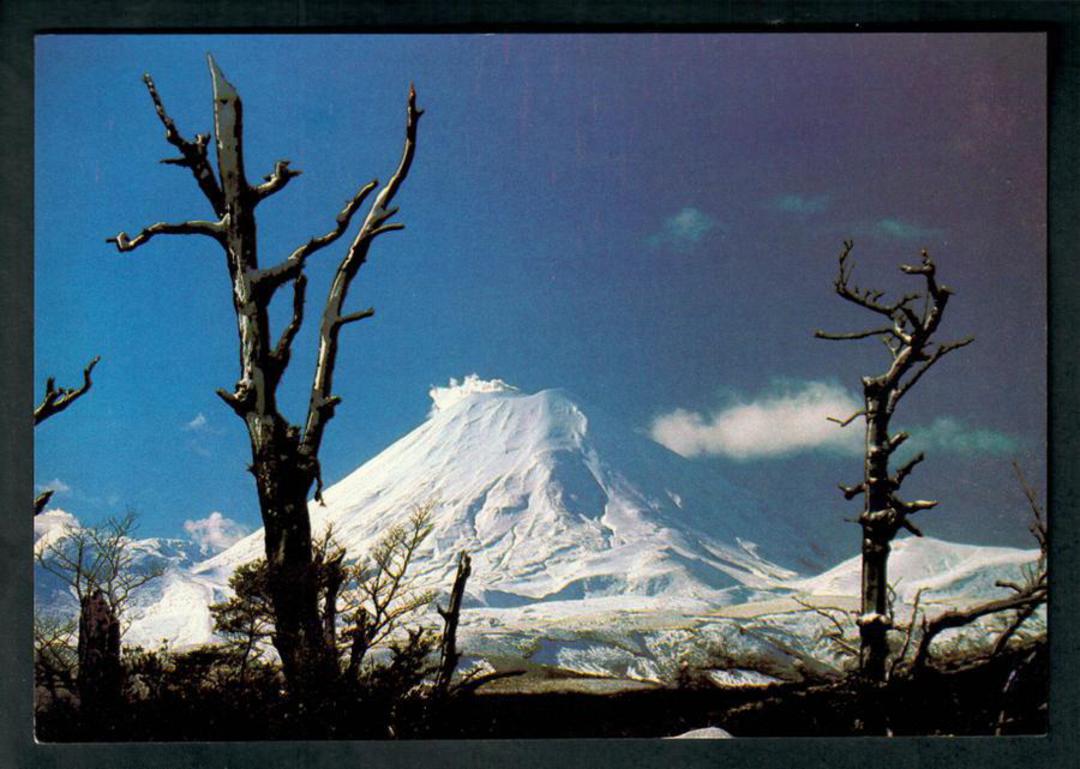 Modern Coloured Postcard by Eric Young of Mt Ngauruhoe. - 446829 - Postcard image 0