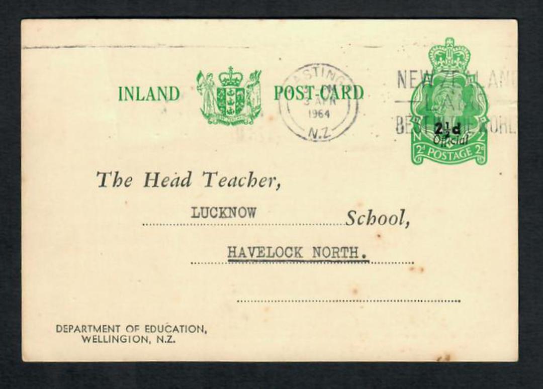 NEW ZEALAND 1964 Dept of Education to Lucknow School requesting pupil records. - 31460 - PostalStaty image 0