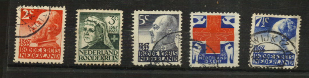 NETHERLANDS 1927 Red Cross. Set of 5. - 21229 - FU image 0