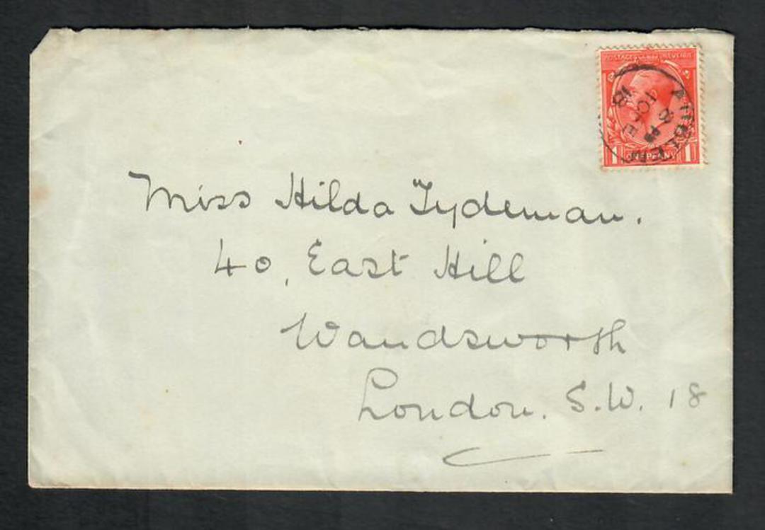 GREAT BRITAIN 1918 Letter to London. - 31828 - PostalHist image 0