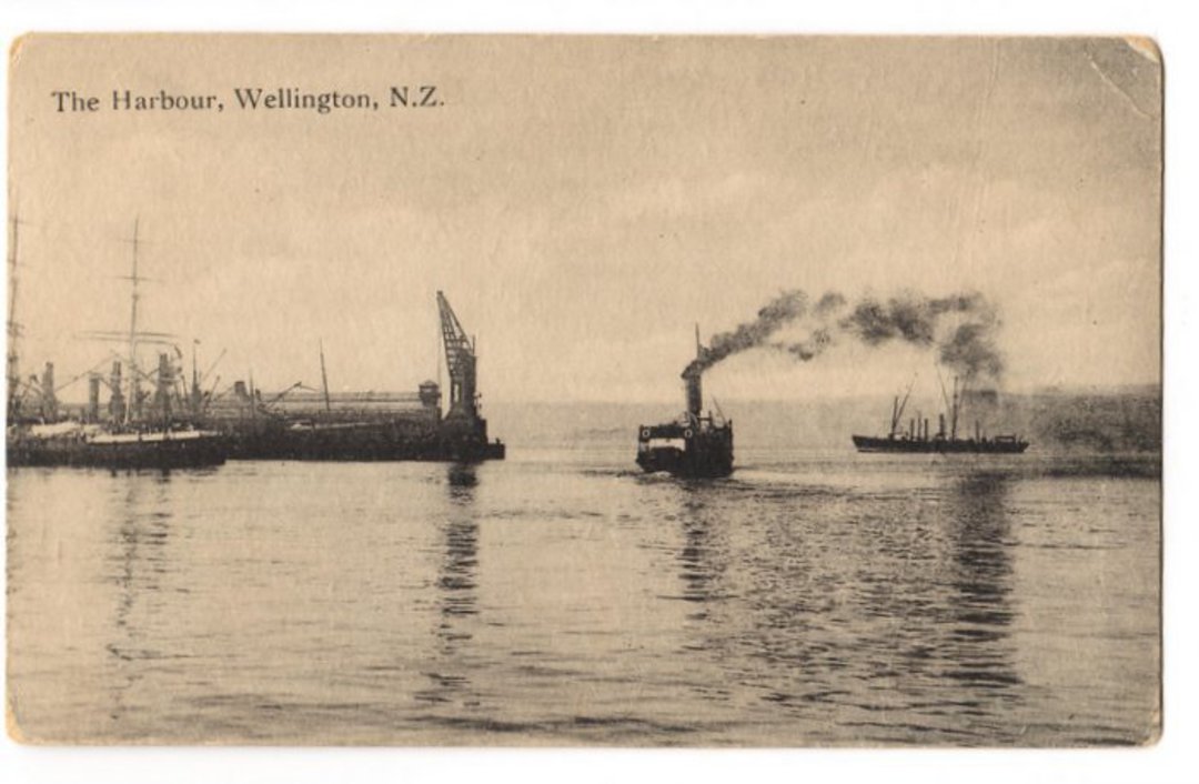 Postcard. At Sunrise Wellington Harbour. - 47432 - Postcard image 0