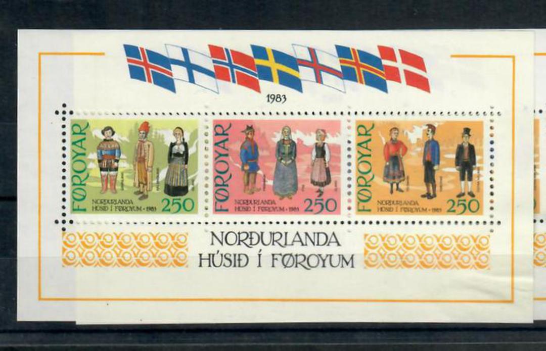 FAROE ISLANDS 1983 Nordic House. Miniature sheet. - 21663 - UHM image 0