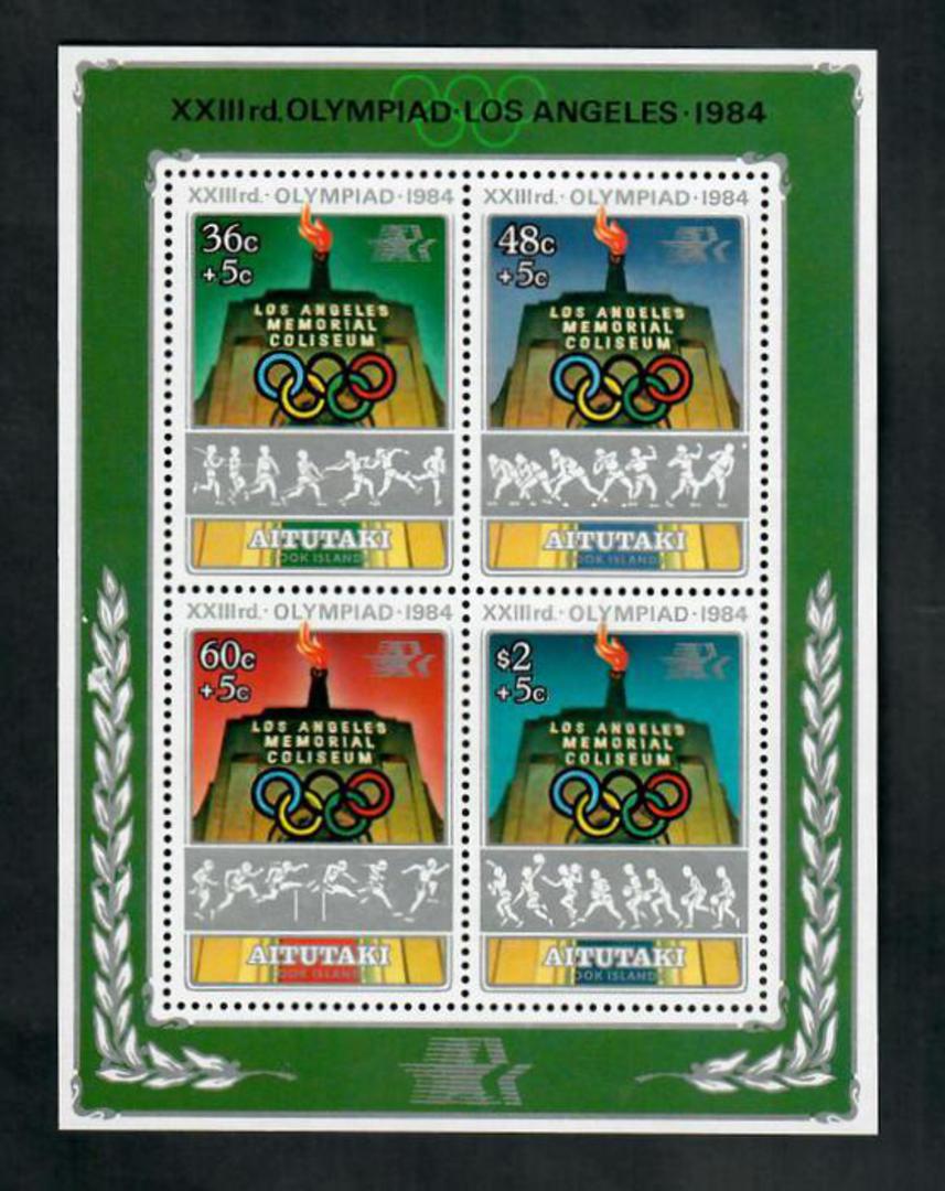 AITUTAKI 1984 Olympics. Miniature sheet. - 50808 - UHM image 0