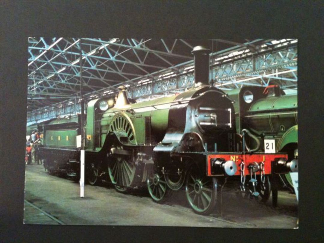 Modern Coloured Postcard of Stirling 4-2-2 . - 440055 - Postcard image 0