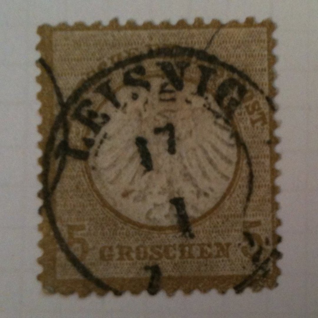 GERMANY 1872 Definitive 5g Bistre. Small Shield. - 39434 - Used image 0
