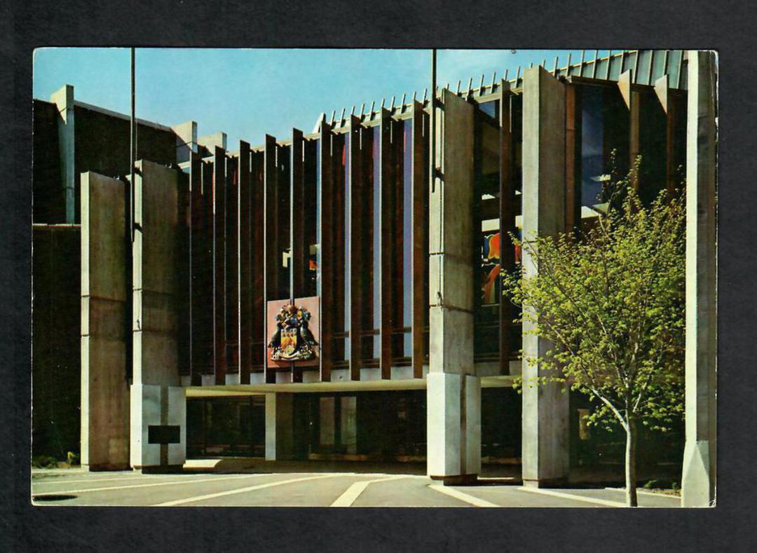 Modern Coloured Postcard by Gladys Goodall of Town Hall Christchurch. - 444071 - Postcard image 0