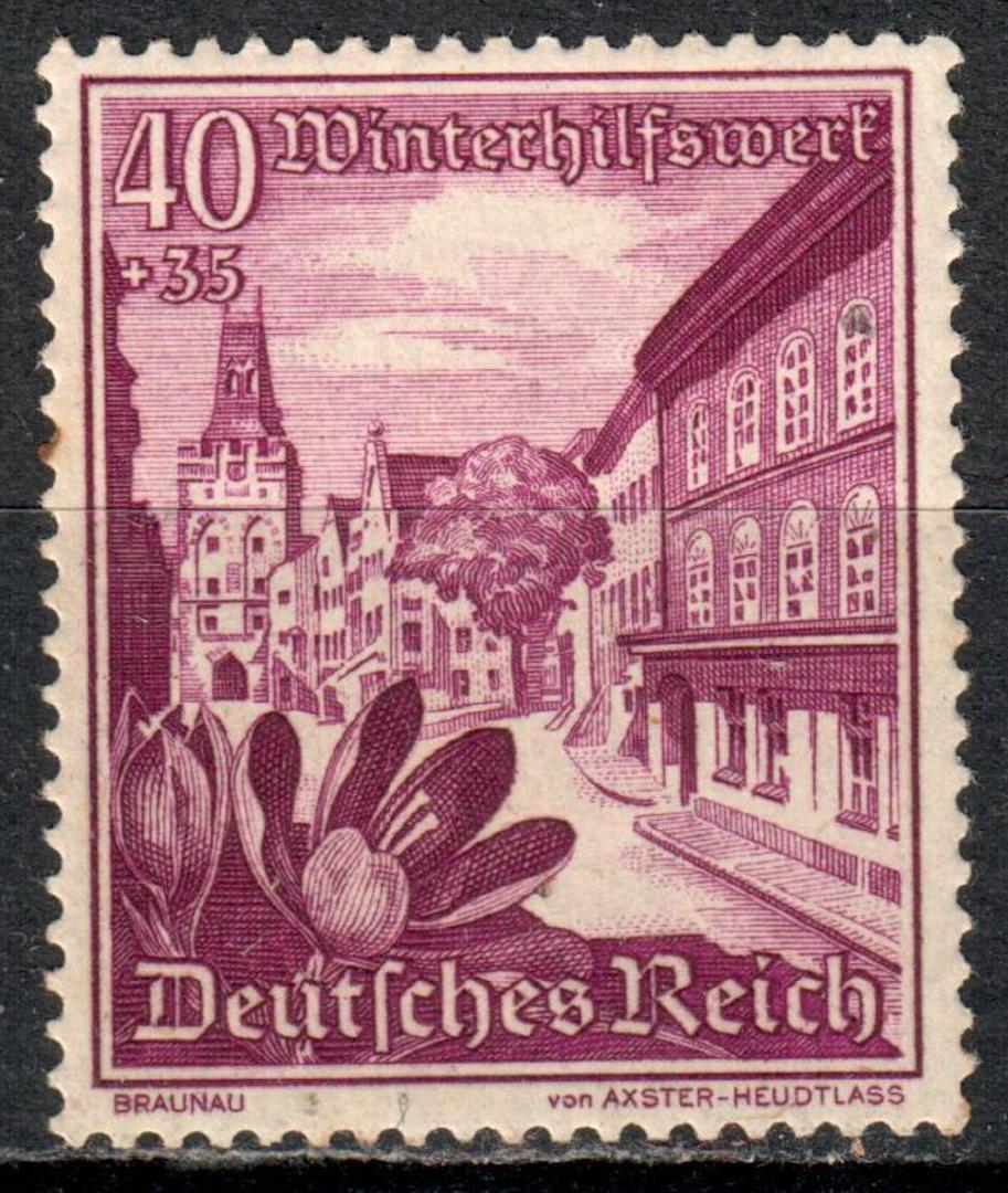GERMANY 1938 Winter Relief Fund. 40 pf + 35 pf Deep Magenta. - 72088 - UHM image 0