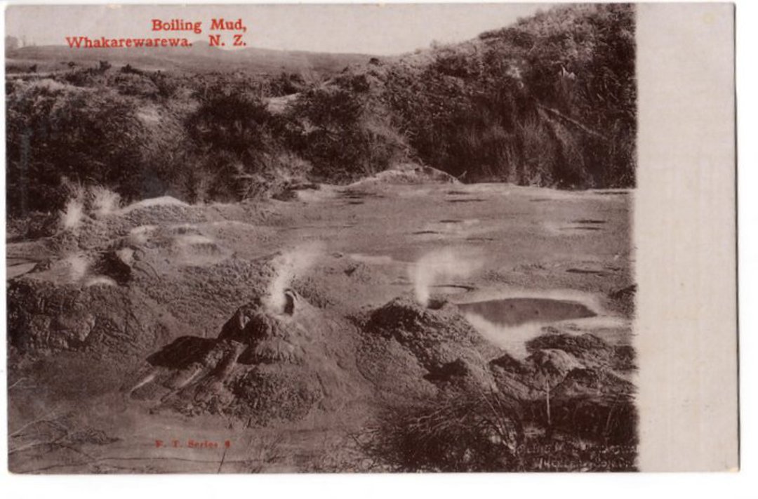 Early Undivided Postcard of Boiling Mud Whakarewarewa. - 245921 - Postcard image 0