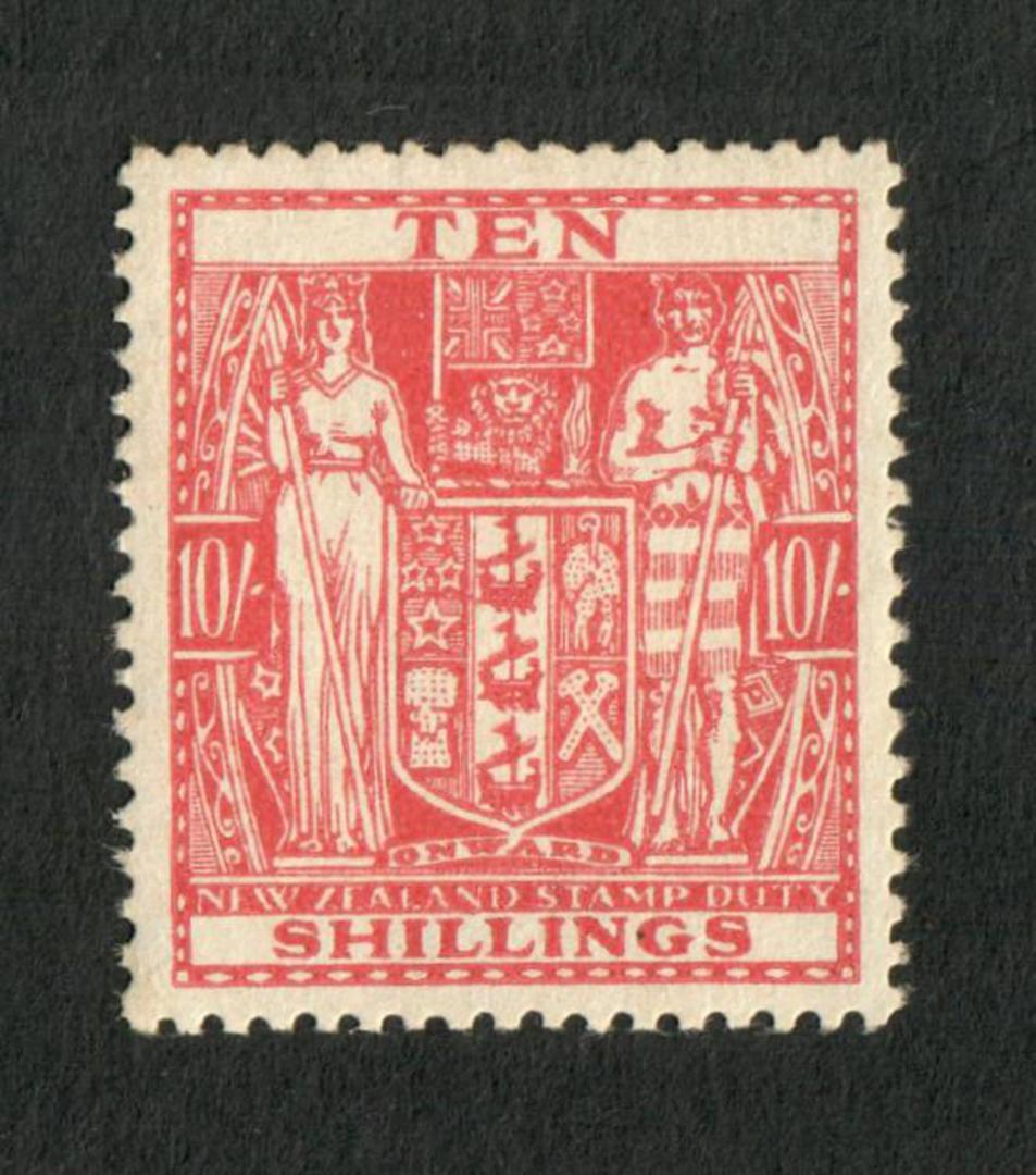 NEW ZEALAND 1931 Arms 10/- Red. - 75297 - UHM image 0