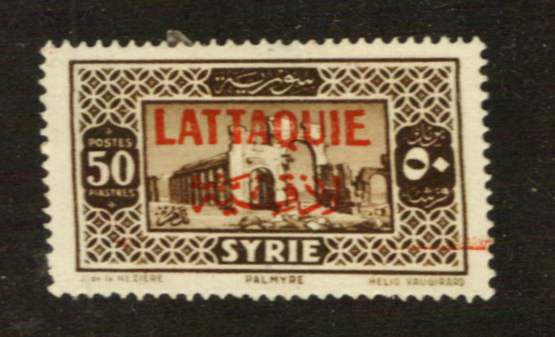 LATAKIA 1931 Definitive 50p Sepia. - 76435 - Mint image 0
