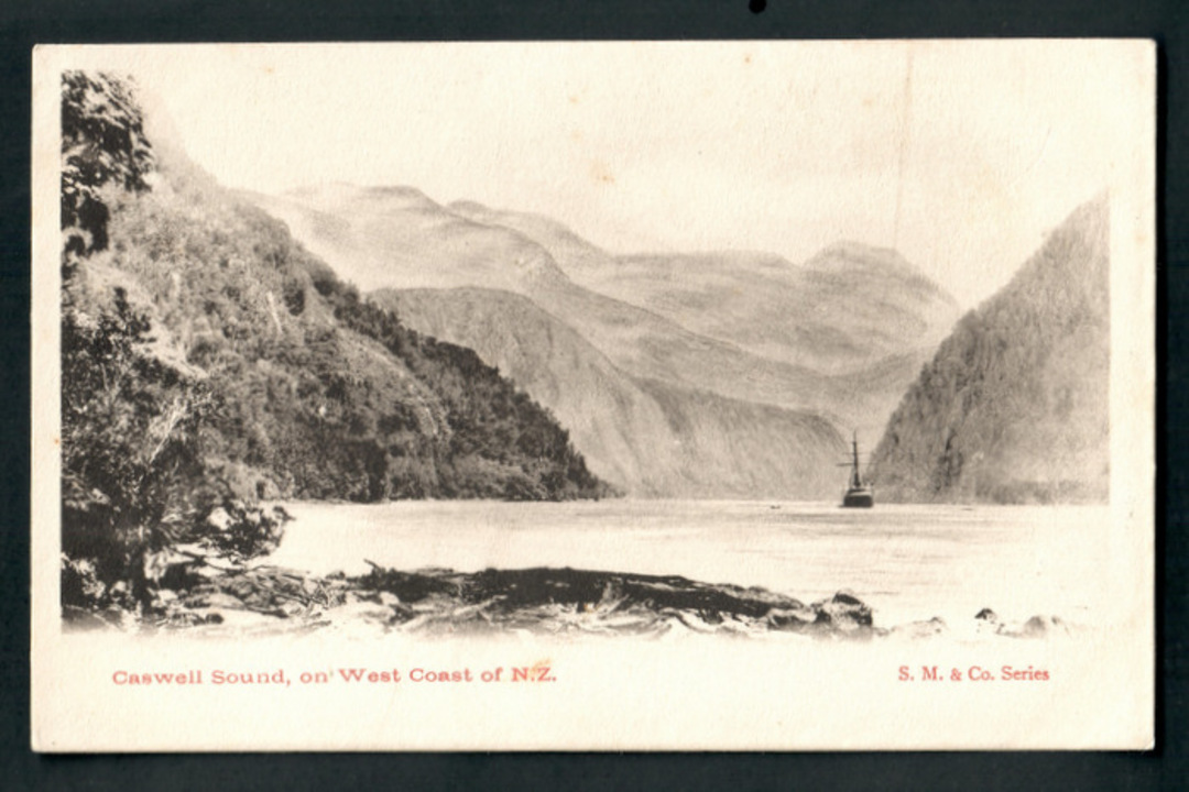 Postcard of Caswell Sound on the West Coast. - 249803 - Postcard image 0