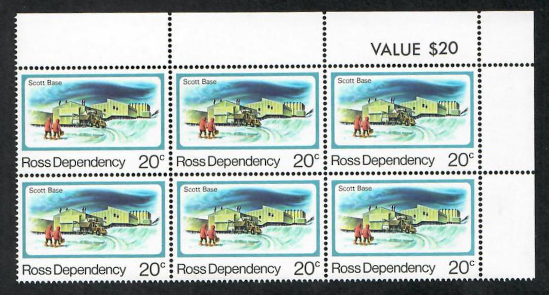 ROSS DEPENDENCY 1982 Definitives. Set of 6 in Value Blocks. - 21831 - UHM image 5