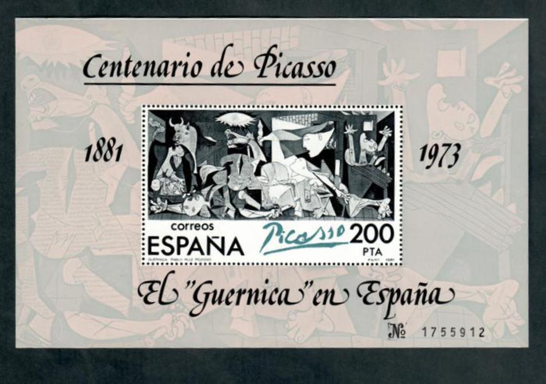 SPAIN 1981 Centenary of the Birth of Picasso. Second series. Miniature sheet. - 50530 - UHM image 0
