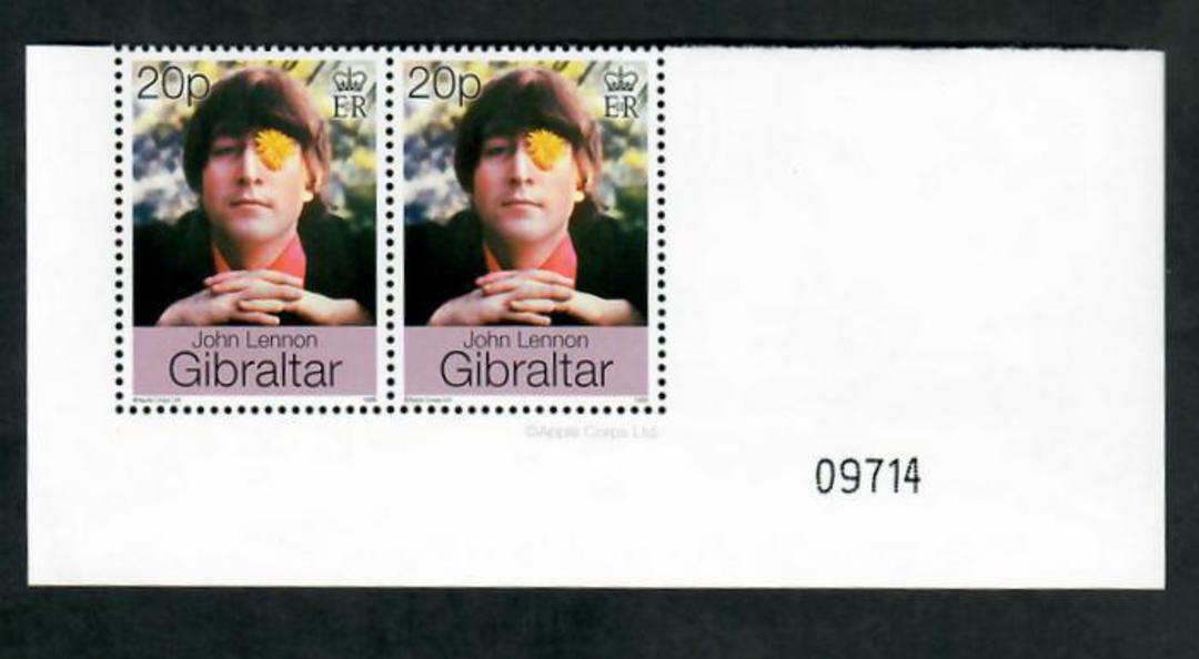 GIBRALTAR 1999 30th Wedding Anniversary of John Lennon and Yoko Ono. Set of 3 and 2 miniature sheets. - 51177 - UHM image 0