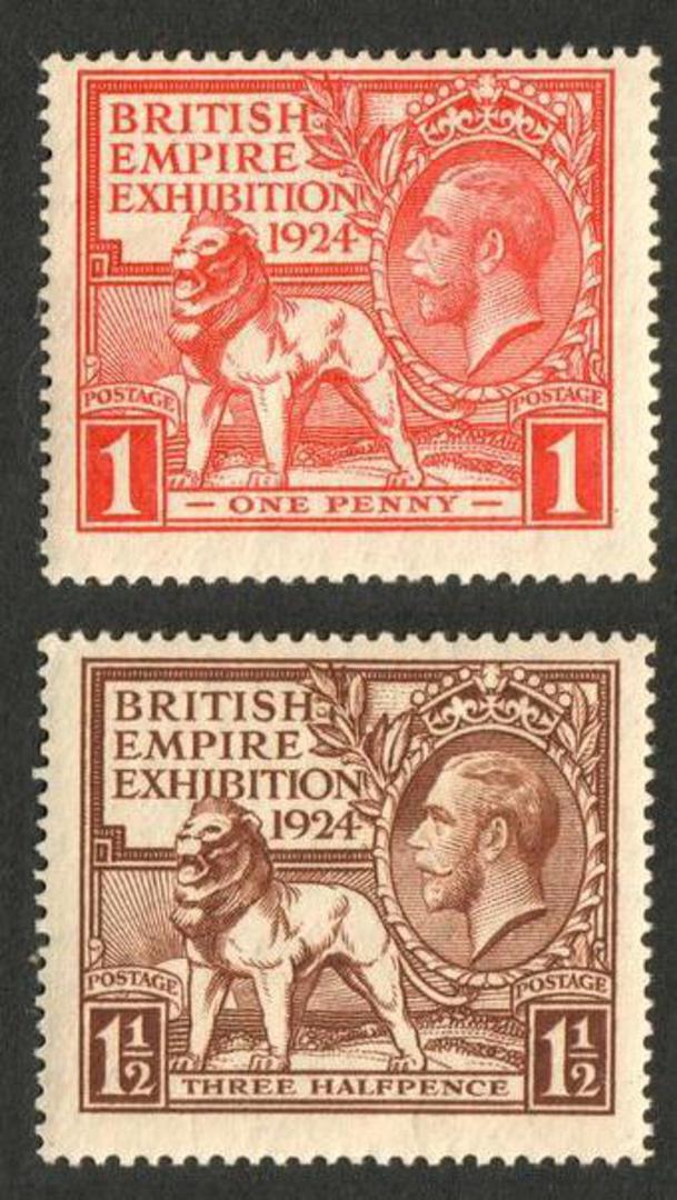 GREAT BRITAIN 1924 Wembly. Set of 2. - 70327 - UHM image 0