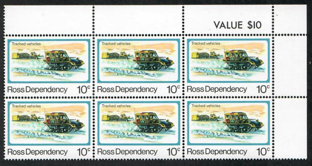 ROSS DEPENDENCY 1982 Definitives. Set of 6 in Value Blocks. - 21831 - UHM image 4