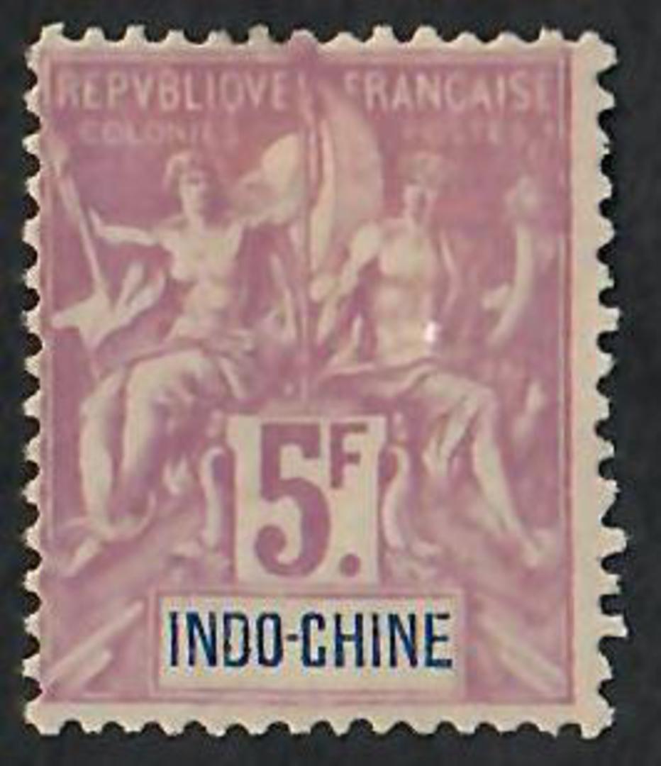 INDO-CHINA 1892 Definitive 5fr Mauve on Pale Lilac. - 76553 - Mint image 0