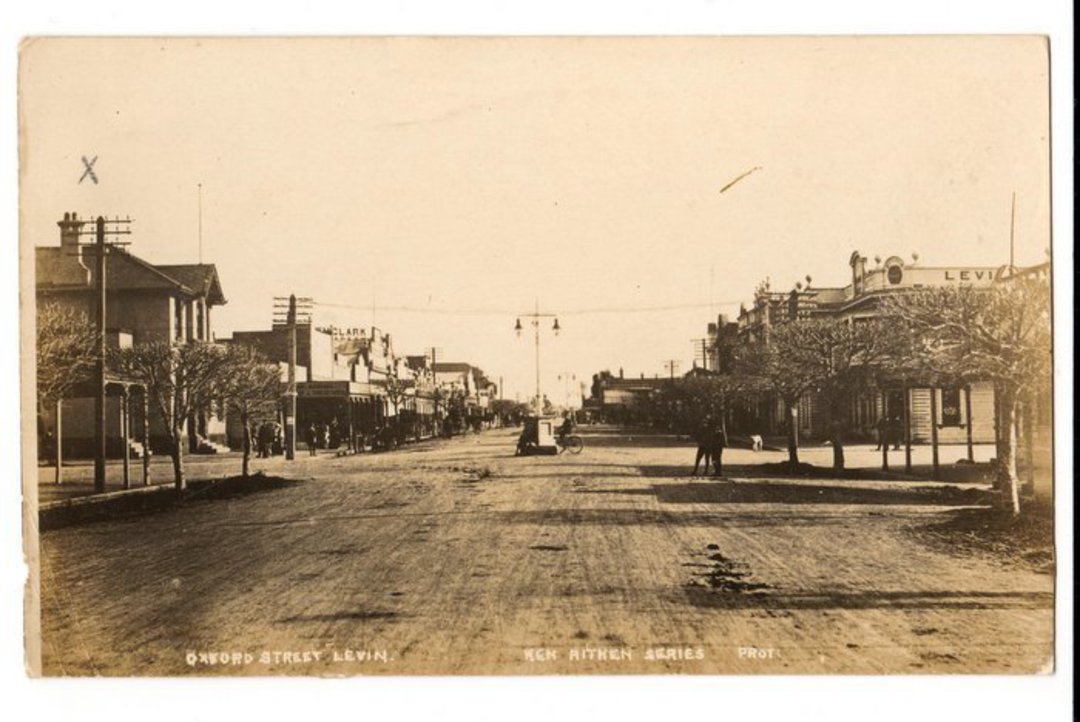 Real Photograph of Main Street Levin. - 69510 - Postcard image 0