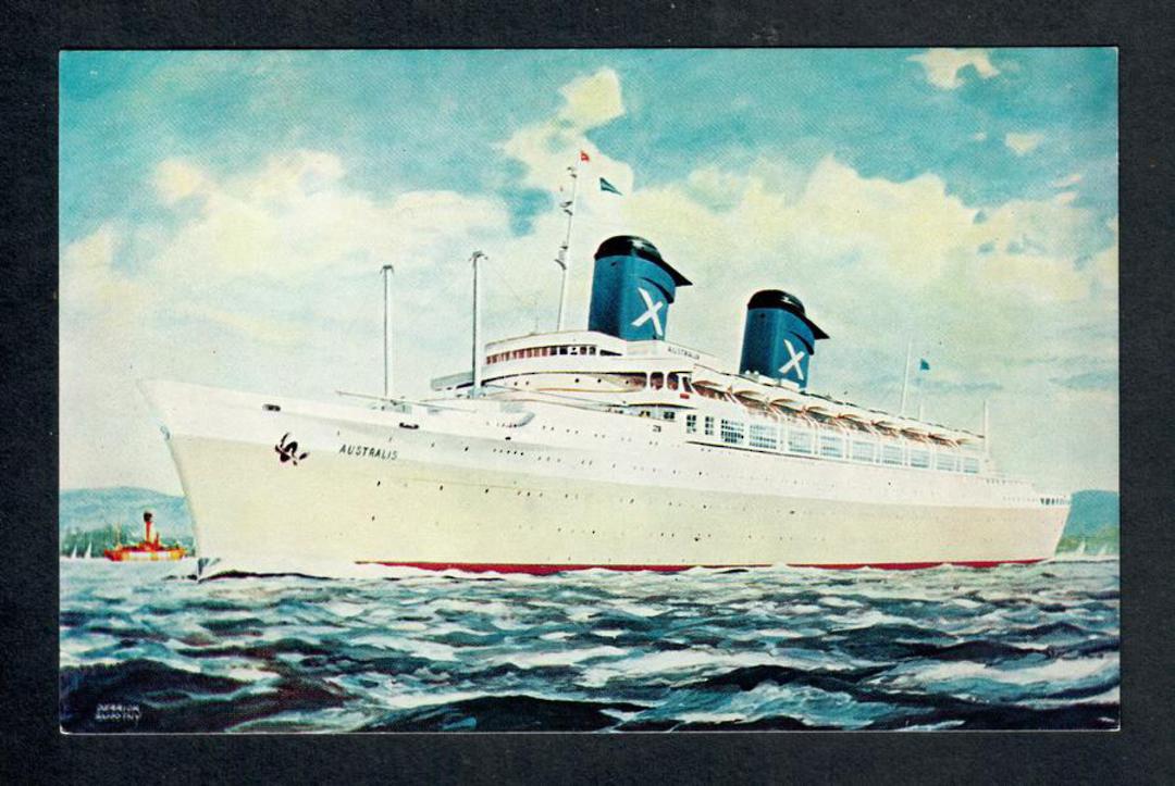 Coloured postcard of Chandris Lines SS Australis. - 40257 - Postcard image 0