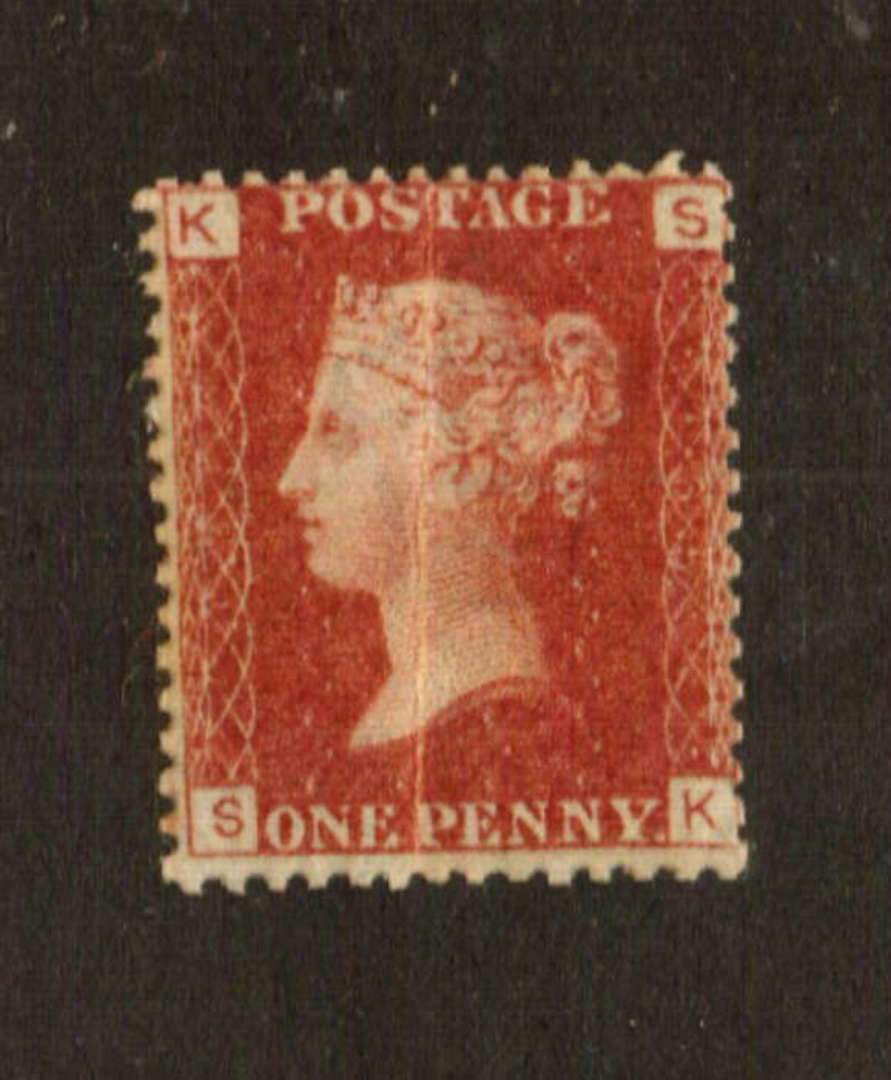 GREAT BRITAIN 1858 1d Red Plate 135. - 74583 - Mint image 0