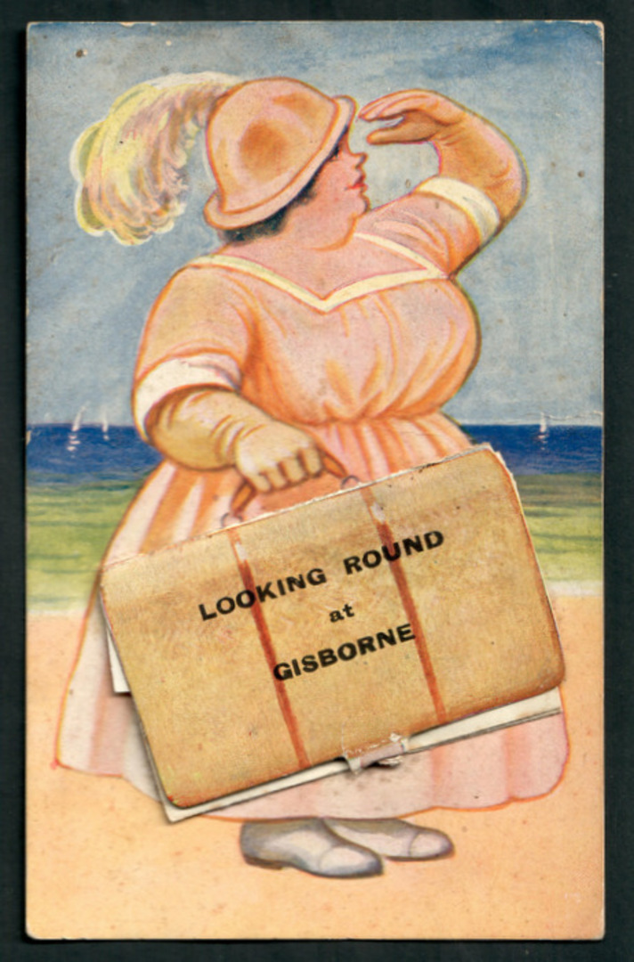 Pocket Novelty Card Gisborne. - 48151 - Postcard image 0