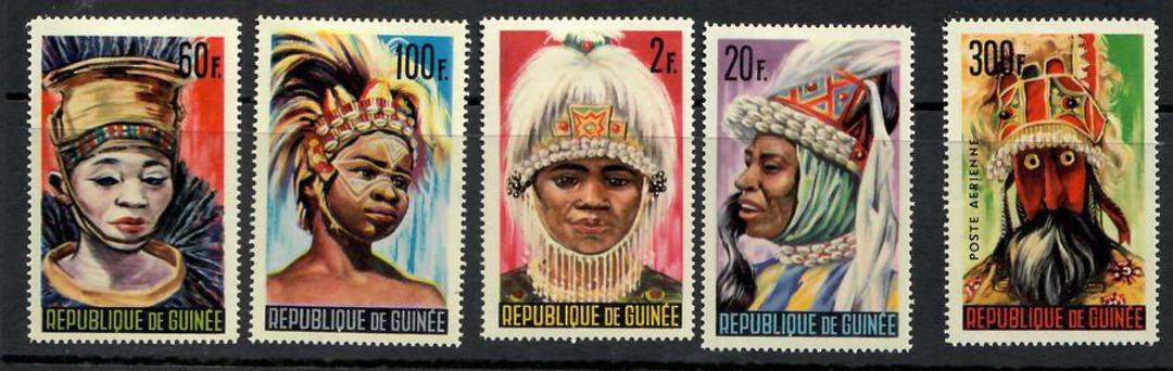GUINEA 1965 Masks and Dancers. Set of 12. - 24934 - Mint image 0