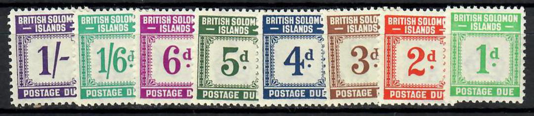 SOLOMON ISLANDS 1940 Postage Due. Set of 8. - 70657 - UHM image 0