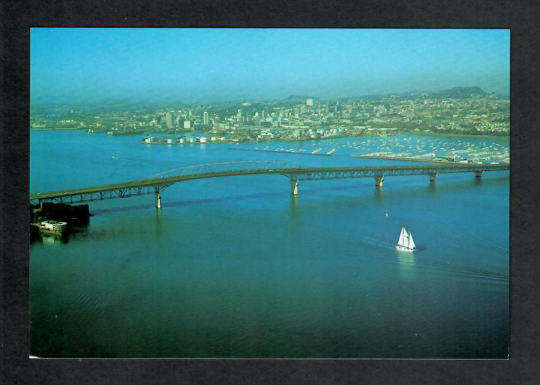 Modern Coloured Postcard by Gladys Goodall of the Auckland Harbour Bridge. - 444093 - Postcard image 0