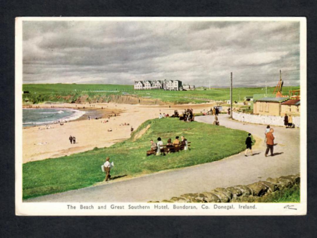 Modern Coloured Postcard of The Beach and Great Southern Hotel Bundoran Co. Donegal. - 444725 - Postcard image 0