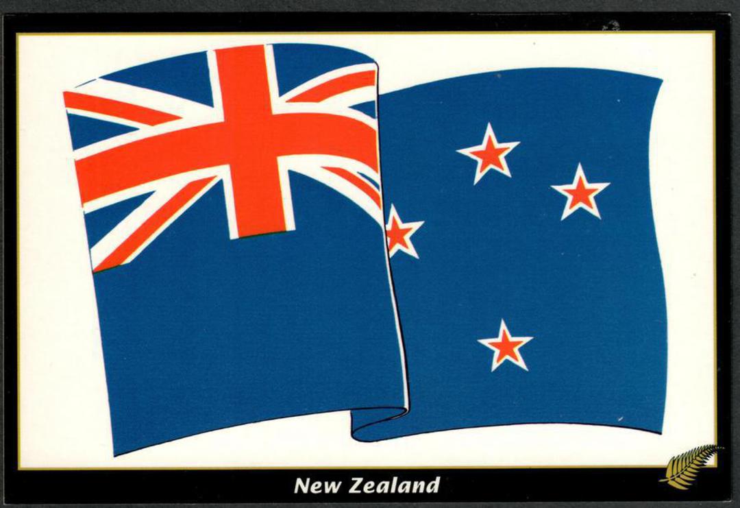 NEW ZEALAND FLAG Modern Coloured Postcard. - 449787 - Postcard image 0