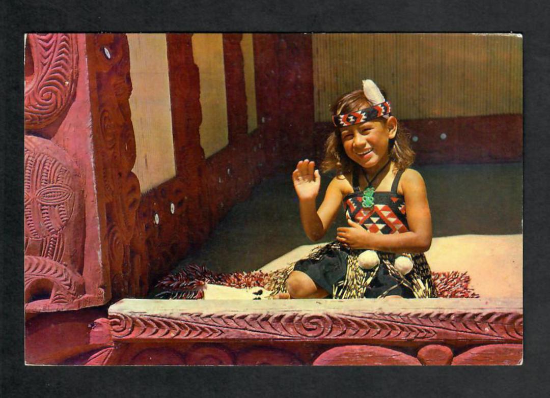 Modern Coloured Postcard by Gladys Goodall of Maori Girl. - 444033 - Postcard image 0