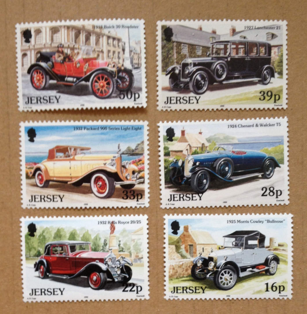 JERSEY 1992 Vintage Cars. Second series. Set of 6. - 81632 - UHM image 0