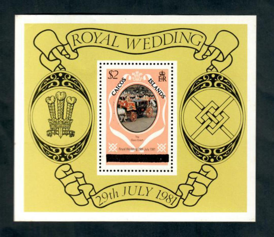 CAICOS ISLANDS 1981 Royal Wedding of Prince Charles and Lady Diana Spencer. Miniature sheet. - 50084 - UHM image 0