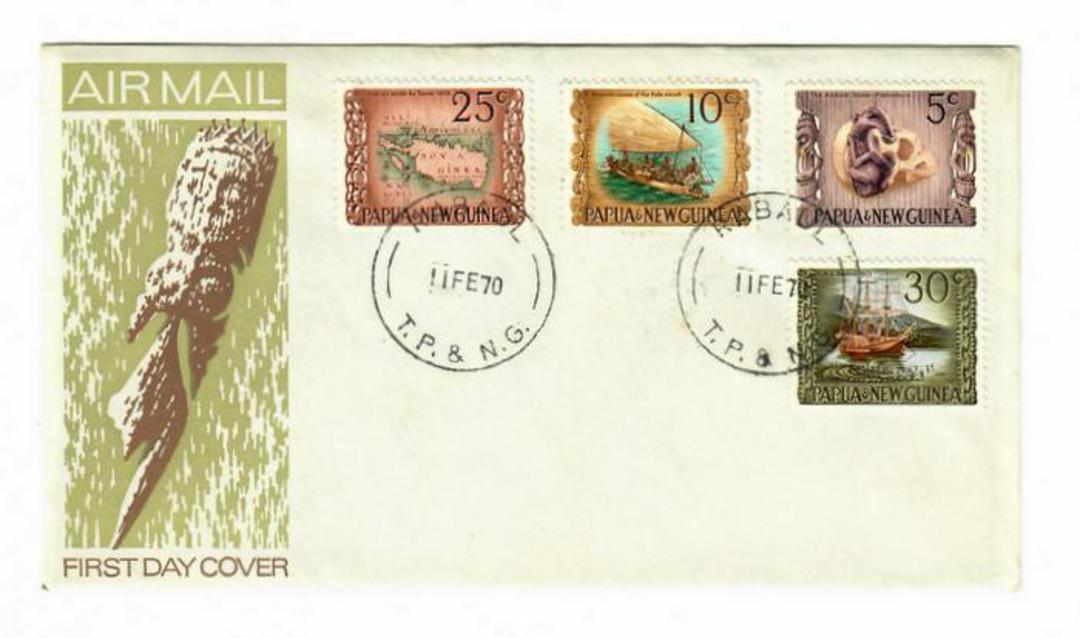 PAPUA NEW GUINEA 1970 National Heritage. Set of 4 on first day cover. - 32144 - FDC image 0