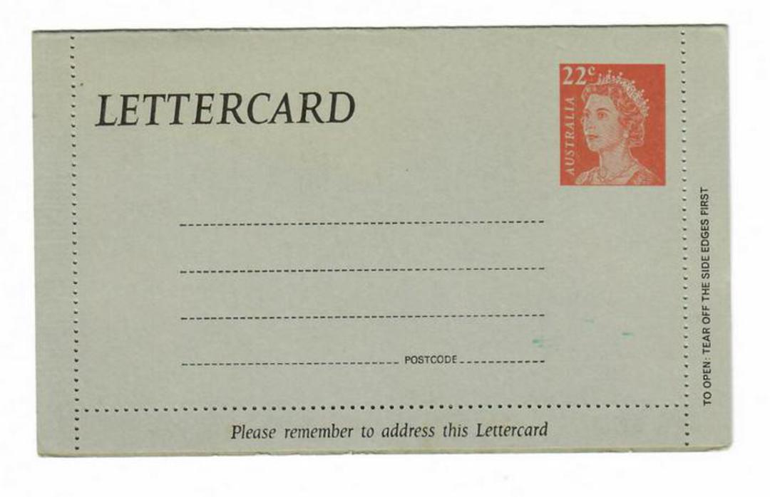 AUSTRALIA 1969 Lettercard with 22c stamp in mint condition. - 32003 - PostalHist image 0