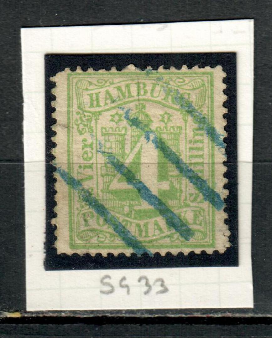 HAMBURG 1864 Definitive 4s Dull Green. From the collection of H Pies-Lintz. - 9475 - GU image 0