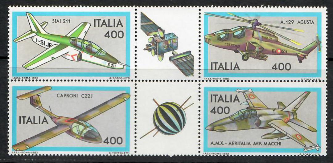 ITALY 1983 Aircraft. Third series. Block of 4. - 56208 - UHM image 0