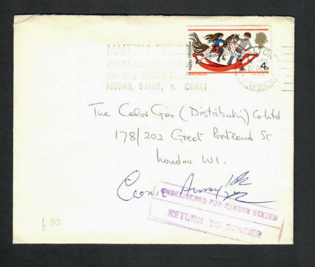 GREAT BRITAIN 1968 Internal Letter. Returned to Sender. - 31812 - PostalHist image 0