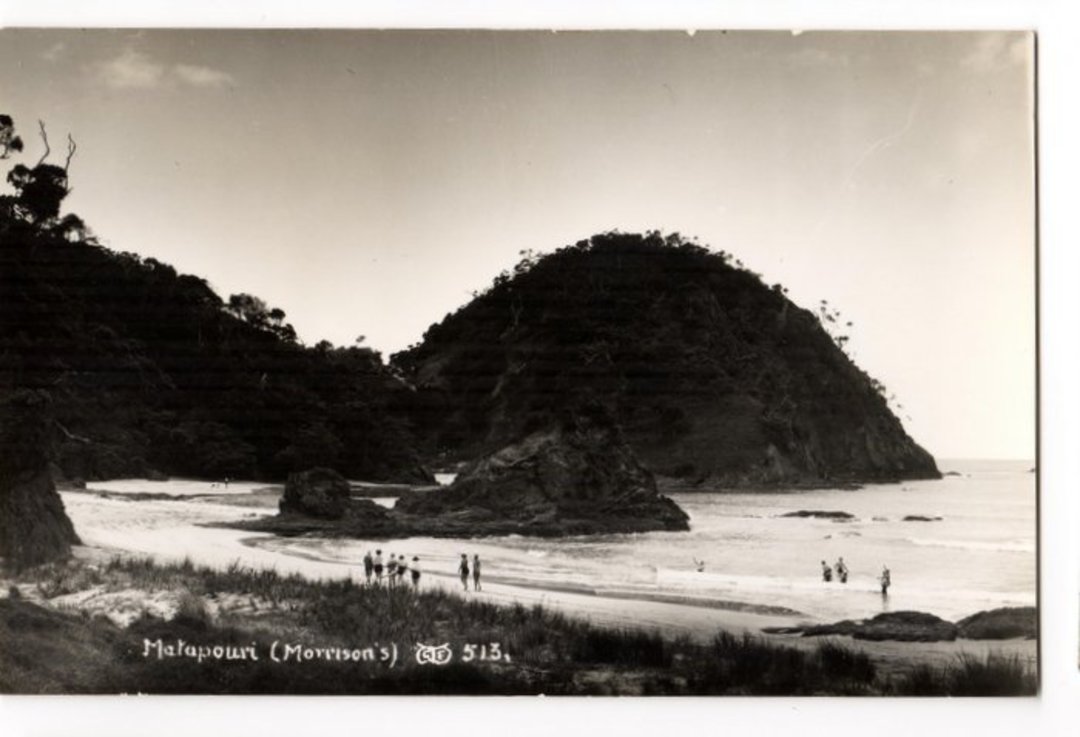 Real Photograph by G E Woolley of Matapouri (Morrisons). - 44966 - image 0