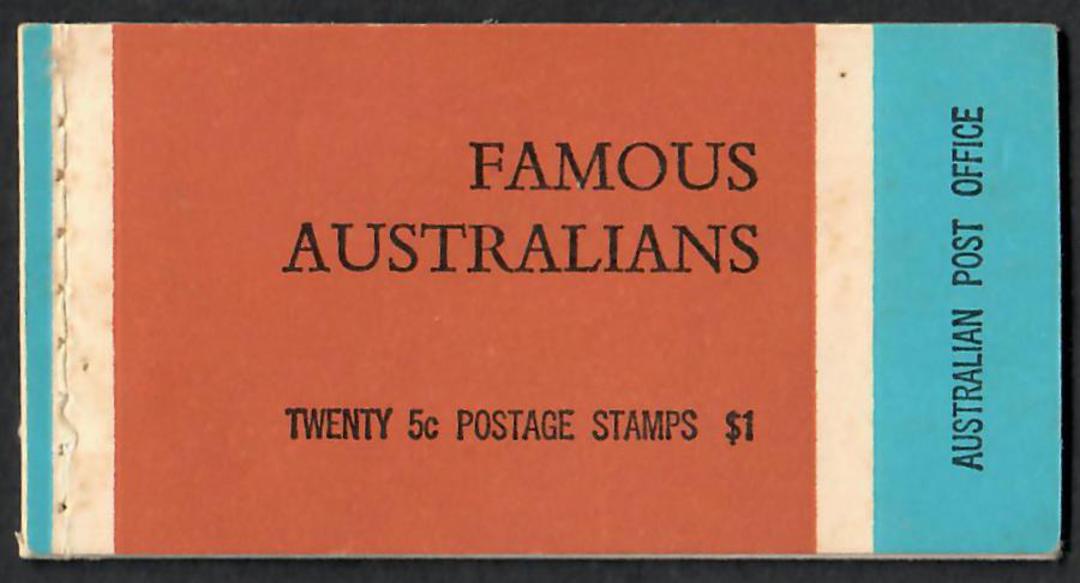 AUSTRALIA 1968 Booklet Famous Australians. In perfect condition. - 70893 - Booklet image 0