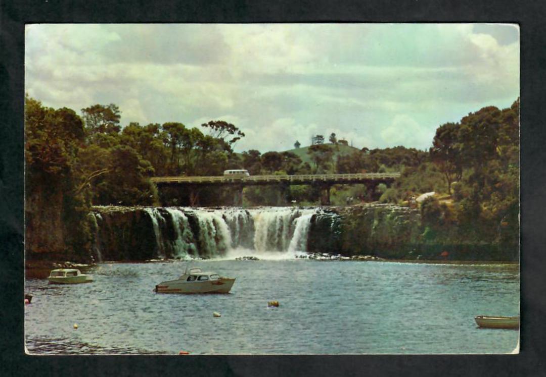 Modern Coloured Postcard by Gladys Goodall of Haruru Falls Bay of Islands. - 444643 - Postcard image 0