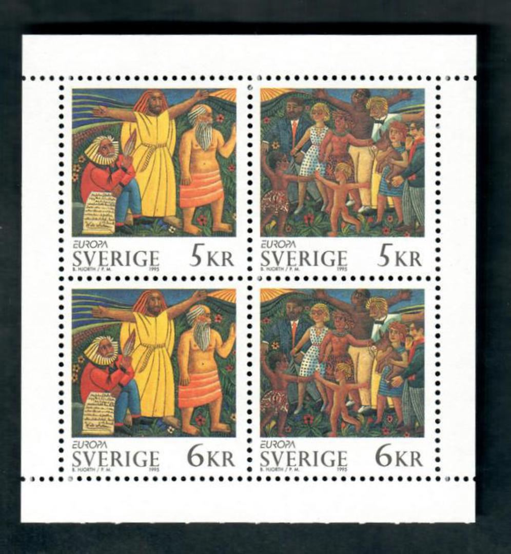 SWEDEN 1995 Europa. Booklet Pane. - 50569 - UHM image 0