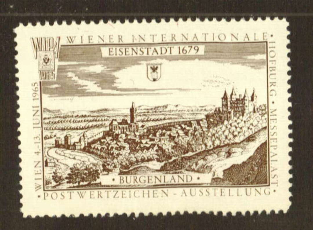 CINDERELLA WIPA 1965 Wiener Internationale Postwertzeichen Ausstellung. - 71295 - LHM image 0