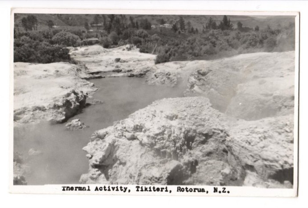Real Photograph by N S Seaward of Thermal Activity Tikitere. - 46273 - Postcard image 0