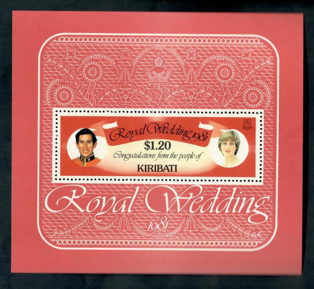 KIRIBATI 1981 Royal Wedding of Prince Charles and Lady Diana Spencer. Miniature sheet. - 50077 - UHM image 0